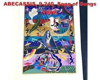 Lot 26 8 Serigraphs RAPHAEL ABECASSIS, 9240 Song of Songs 1989.
