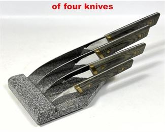 Lot 67 Joe Digangi Designs Inc set of four knives 