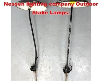 Lot 84 Walter Von Nessen for Nessen lighting company Outdoor Stake Lamps. 