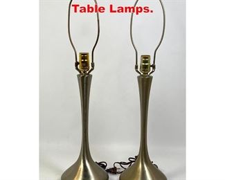 Lot 95 Pair Laurel Bulbous Base Table Lamps. 