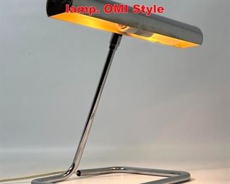 Lot 103 Modernist Chrome desk lamp. OMI Style