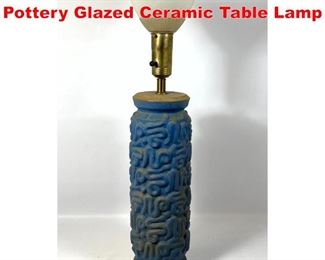 Lot 109 Danish Modern Knabstrub Pottery Glazed Ceramic Table Lamp