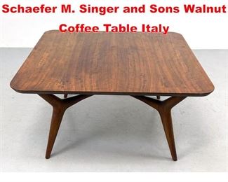Lot 133 Rare 1960s Italian Bertha Schaefer M. Singer and Sons Walnut Coffee Table Italy