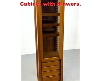 Lot 178 Tall Pierre Chapo Display Cabinet with drawers. 