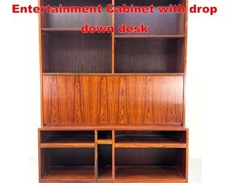 Lot 179 HUNDEVAD Rosewood Entertainment Cabinet with drop down desk