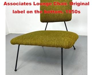 Lot 239 Adrian Pearsall for Craft Associates Lounge Chair. Original label on the bottom. 1950s