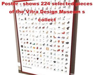 Lot 274 Vitra The Chair Collection Poster  shows 224 selected pieces of the Vitra Design Museum s collect