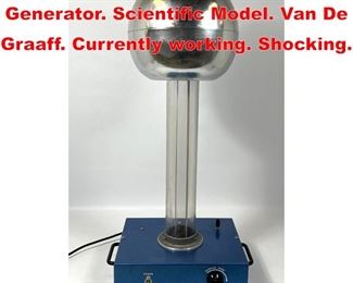 Lot 281 WINSCO Electrostatic Generator. Scientific Model. Van De Graaff. Currently working. Shocking. 
