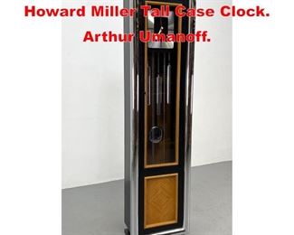 Lot 328 Mid Century Modern Howard Miller Tall Case Clock. Arthur Umanoff. 