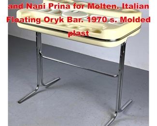 Lot 364 Oryk Bar. Vittorio Parigi and Nani Prina for Molten. Italian Floating Oryk Bar. 1970 s. Molded plast