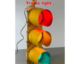 Lot 458 Lighted Vintage Traffic light . 