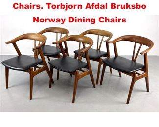 Lot 467 Set 5 Danish Modern Dining Chairs. Torbjorn Afdal Bruksbo Norway Dining Chairs