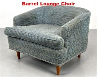 Lot 477 Mid Century Modern Low Barrel Lounge Chair