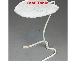 Lot 480 SALTERINI Lily Pad Leaf Table.