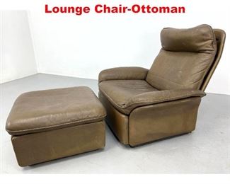 Lot 484 DeSede DS49 Leather Lounge ChairOttoman