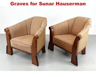 Lot 492 Pr chairs by Michael Graves for Sunar Hauserman