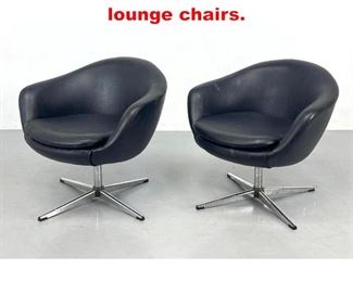 Lot 501 Pair Overman of Sweden lounge chairs. 