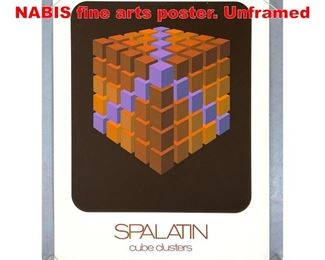 Lot 504 SPALATIN Cube Clusters NABIS fine arts poster. Unframed