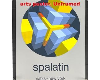 Lot 509 SPALATIN Silver NABIS fine arts poster. Unframed
