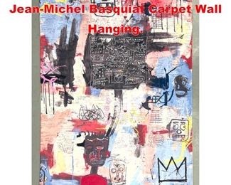 Lot 517 Contemporary 5 10 x 4 JeanMichel Basquiat Carpet Wall Hanging.