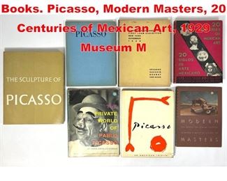 Lot 575 Vintage Art Pamphlets and Books. Picasso, Modern Masters, 20 Centuries of Mexican Art, 1929 Museum M