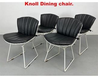 Lot 617 Harry Set 4 Bertoia for Knoll Dining chair. 
