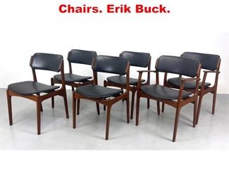 Lot 625 Set 6 Erik Buch Dining Chairs. Erik Buck. 