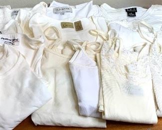 Women’s White Clothing Lot Tanks Cami’s Michael Stars, Caslon, Kenzie, etc. 