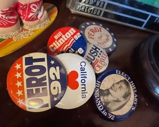 Vintage political campaign buttons...