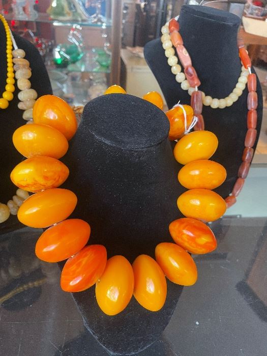 Just received this awesome necklace along with 10 others in group; Amber, Baltic...butterscotch -- Russian? Beautiful vintage pieces priced to sell! 