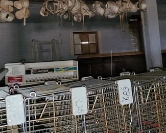 Vintage knees pads (the building used to be the school gym)