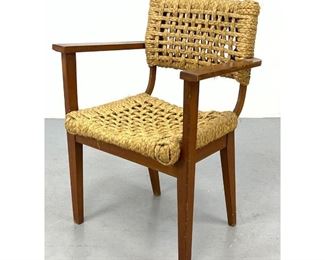 Lot 715 AudouxMinet rope arm chair