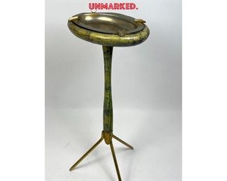Lot 769 Aldo Tura Lacquered Goatskin Smoking Stand. Tripod Base. Modern Italian Design. Unmarked.