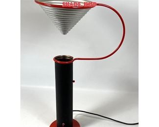 Lot 782 DAVIDE MERCATALI and PAULO PEDRIZZETTI ELEUSI LAMP. Memphis Style Table Lamp with Cone Shade. Insp