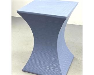 Lot 812 Ribbed Textured Corseted Display Pedestal. Painted Finish. 