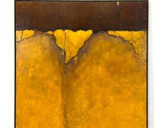 Lot 836 JOHN KIRALY 74 Large Abstract Modernist Painting. Signed. Framed. 