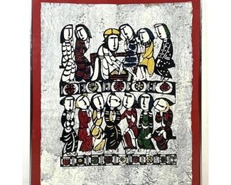 Lot 848 SADAO WATANABE 1970 Print on pulp paper. signed.