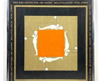 Lot 867 ERNEST TROVE Square Exhibition Print. Pace Galleries. 