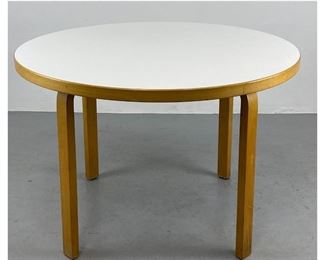 Lot 934 Alvar Aalto dining table for ICF birch and formica
