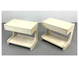 Lot 980 Pair Lane Space Age Side End Tables. 