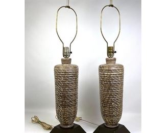 Lot 1000 Pair 50 s Modern Decorated Table Lamps. 