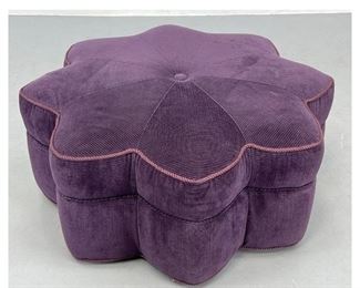 Lot 1003 Decorator Purple Star Shaped Ottoman