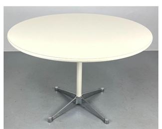 Lot 1027 Charles Eames for Herman Miller round dining table