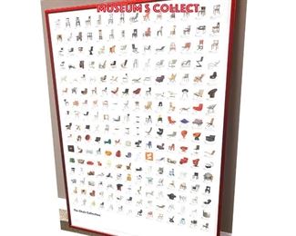 Lot 1037 Vitra The Chair Collection Poster  shows 224 selected pieces of the Vitra Design Museum s collect