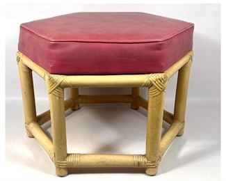 Lot 1072 Frank Lloyd Wright Style Octagonal Bamboo Stool