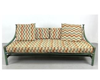 Lot 1074 Tommi Parzinger for Willow and Reed sofa Couch. 