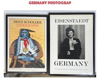 Lot 1087 2pc Artist Exhibition Posters. 1 FRITZ SCHOLDER Lithographs Poster. 2 EISENSTADT Germany Photograp