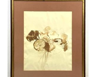 Lot 1091 Herbert Egl Watercolor Painting. 