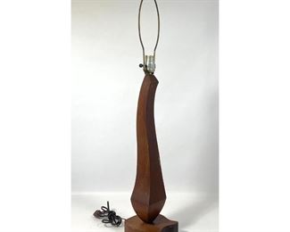 Lot 1198 Modernist Wood form Table Lamp