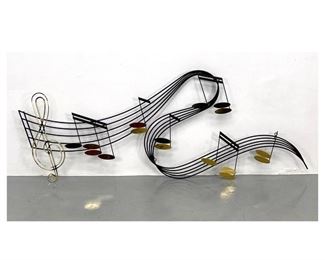 Lot 1279 C. Jere 1991 signed Musical Design Wall Sculpture